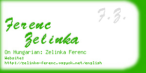 ferenc zelinka business card